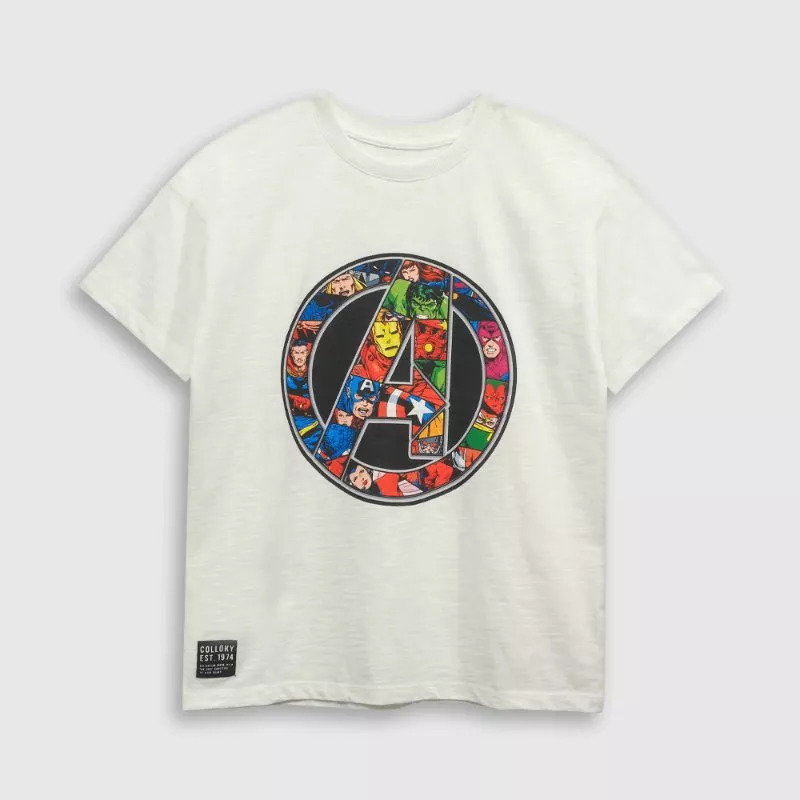 Polera Marvel Blanca